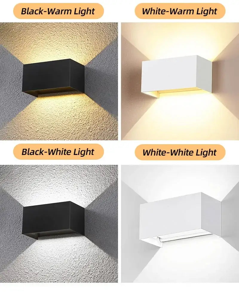 DecorBites™ Waterproof Aluminum LED Wall Lamp - Outdoor & Indoor Lighting