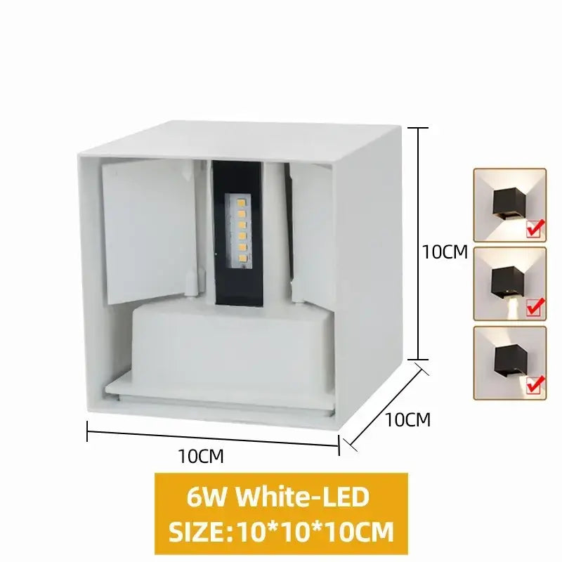 DecorBites™ Waterproof Aluminum LED Wall Lamp - Outdoor & Indoor Lighting