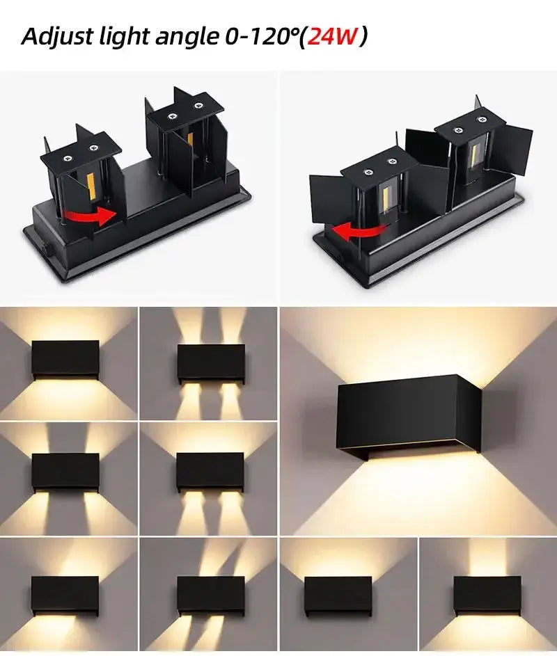 DecorBites™ Waterproof Aluminum LED Wall Lamp - Outdoor & Indoor Lighting