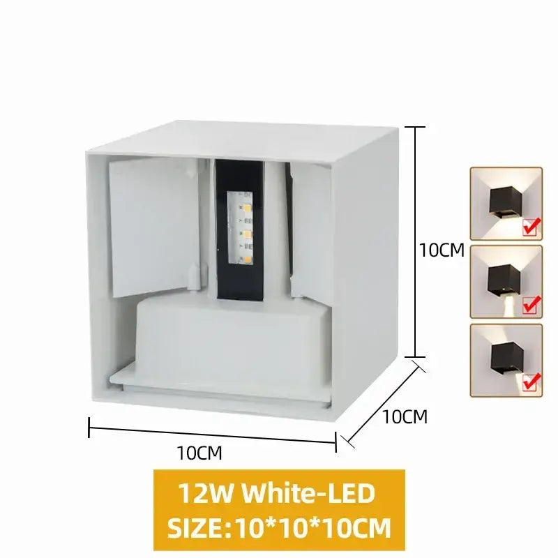 DecorBites™ Waterproof Aluminum LED Wall Lamp - Outdoor & Indoor Lighting
