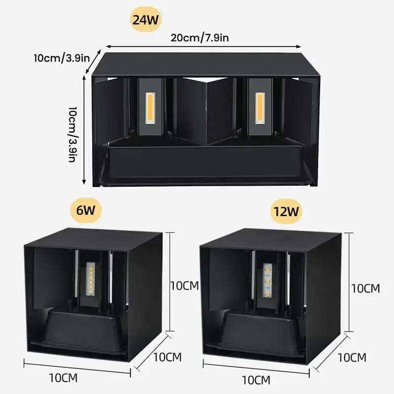 DecorBites™ Waterproof Aluminum LED Wall Lamp - Outdoor & Indoor Lighting