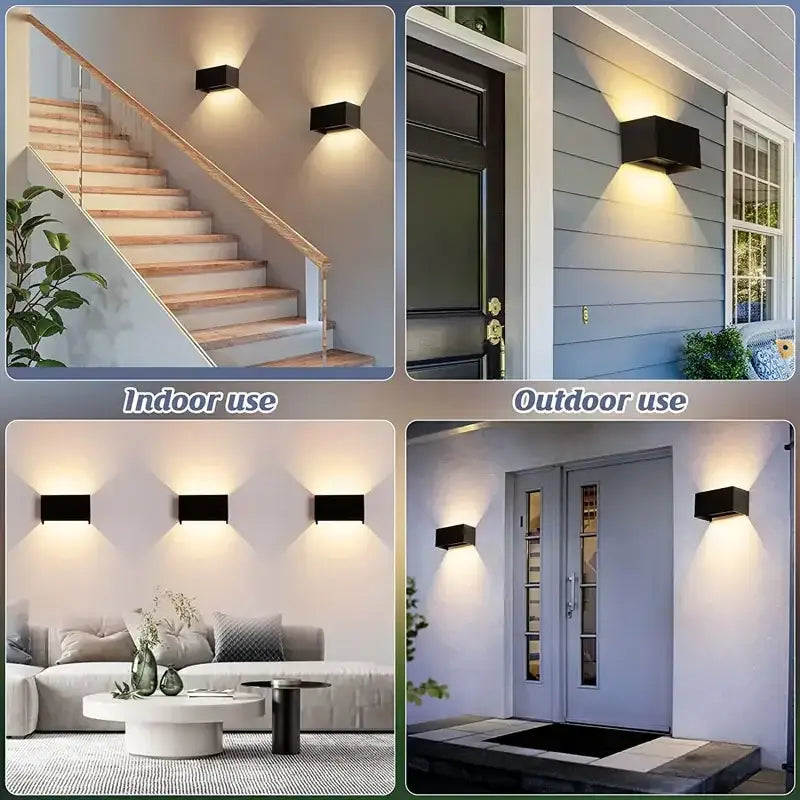 DecorBites™ Waterproof Aluminum LED Wall Lamp - Outdoor & Indoor Lighting