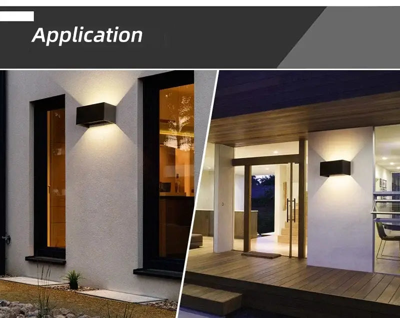 DecorBites™ Waterproof Aluminum LED Wall Lamp - Outdoor & Indoor Lighting