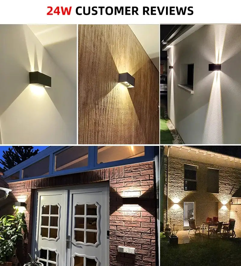 DecorBites™ Waterproof Aluminum LED Wall Lamp - Outdoor & Indoor Lighting