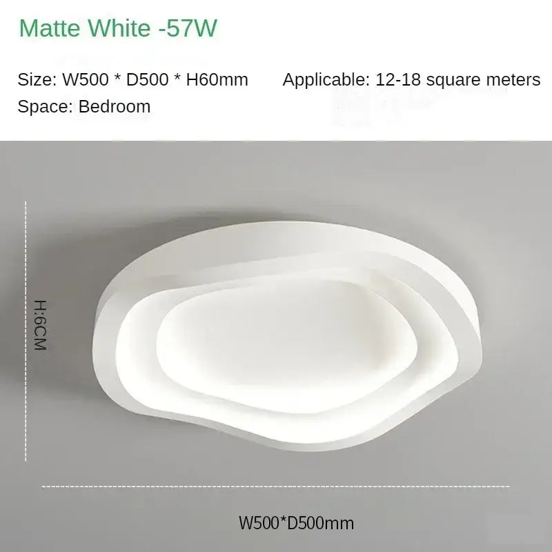 DecorBites™ White LED Ceiling Lamps - Modern Minimalist Home Decor