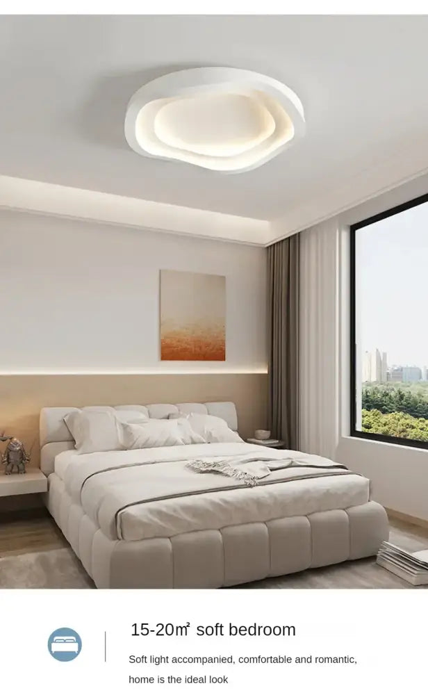 DecorBites™ White LED Ceiling Lamps - Modern Minimalist Home Decor
