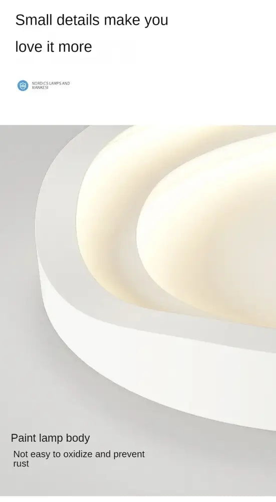 DecorBites™ White LED Ceiling Lamps - Modern Minimalist Home Decor