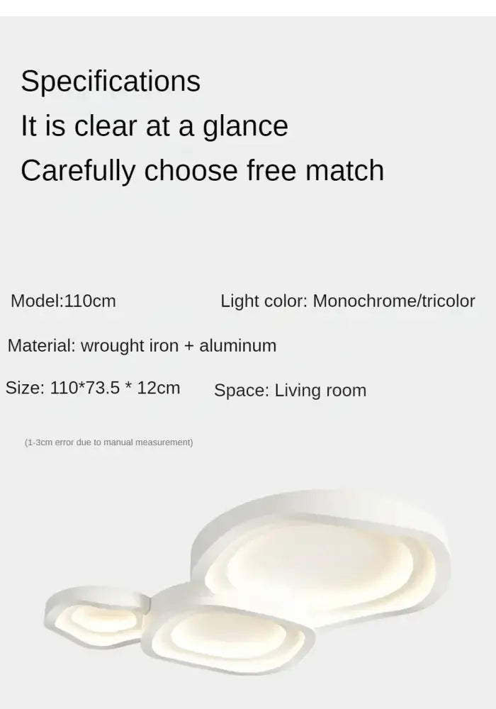 DecorBites™ White LED Ceiling Lamps - Modern Minimalist Home Decor
