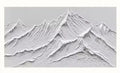 DecorBites™ White Mountain 3D Canvas Wall Art