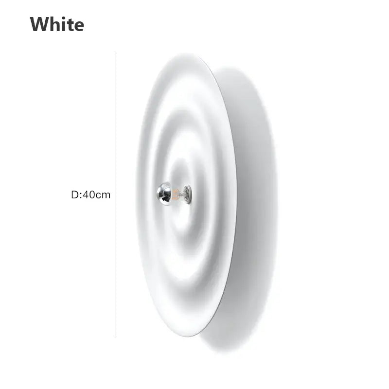 DecorBites™ White Nordic Bauhaus Round Lamp