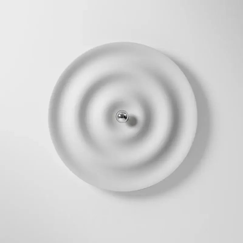 DecorBites™ White Nordic Bauhaus Round Lamp
