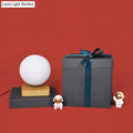 DecorBites™ White Plastic Moon LED Nightstand Lamp for Child's Room - Decorative Maglev Table Light