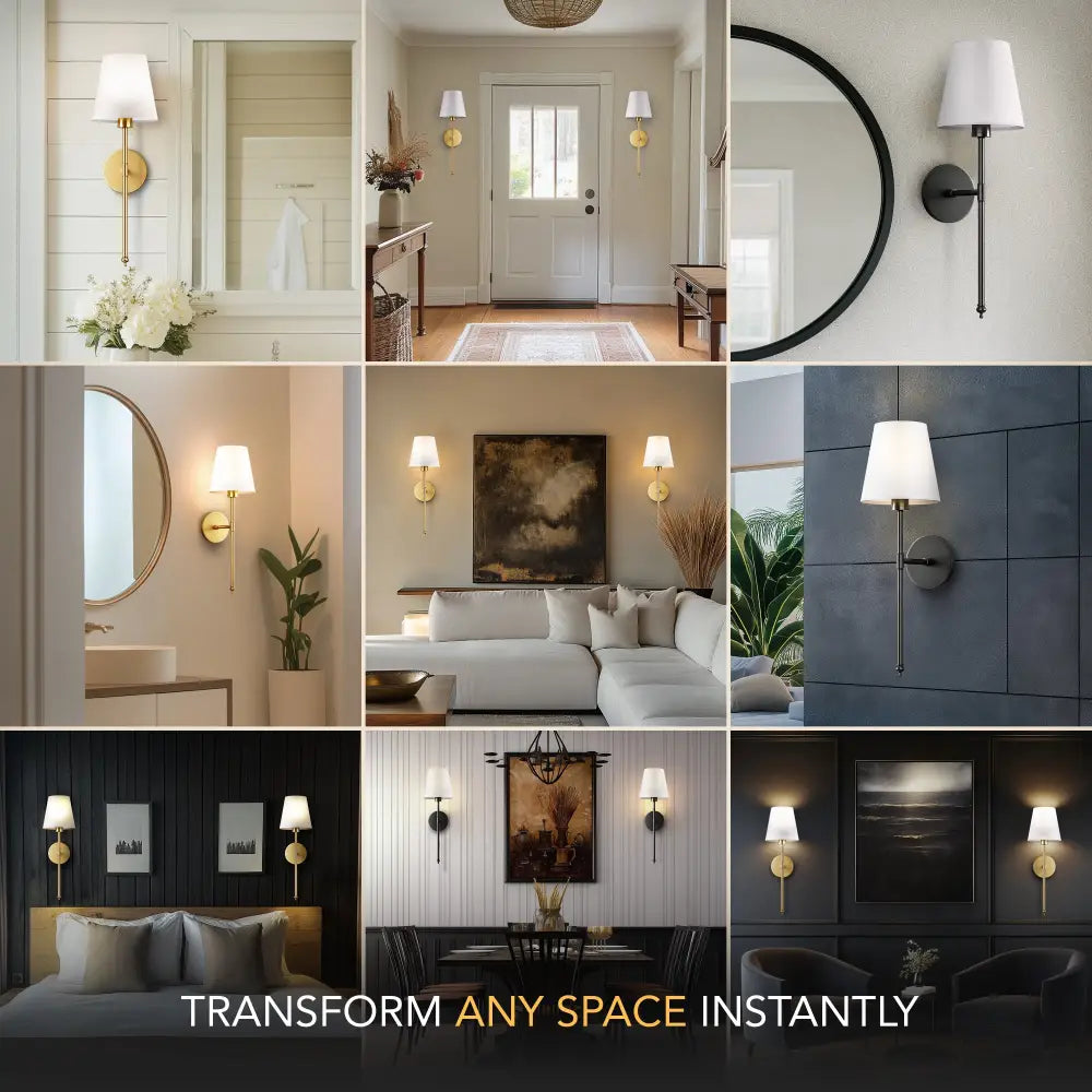 DecorBites™ WIRELESS WALL SCONCES (SET OF 2 )