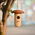 DecorBites™ Wooden Hanging Hummingbird House Feeder