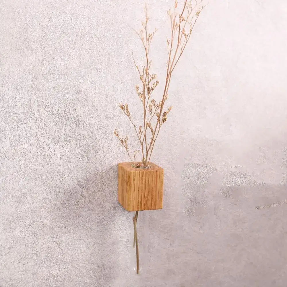 DecorBites™ Wooden Magnetic Test Tube Vase for DIY Flower Arrangement