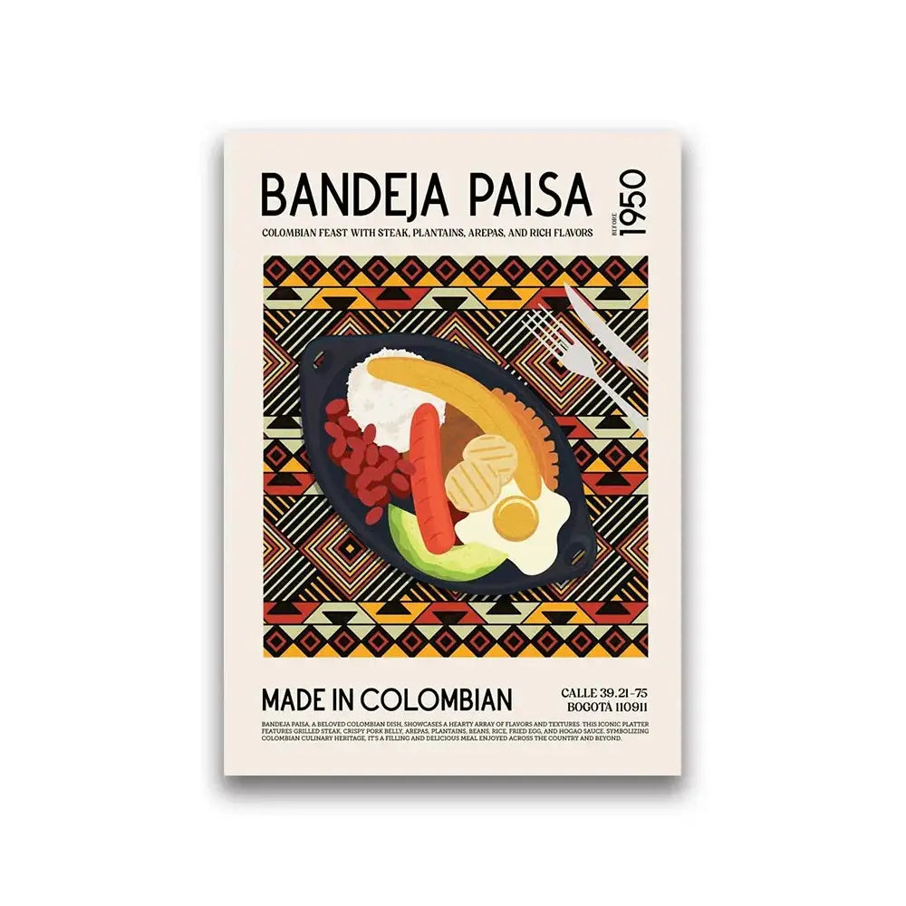 DecorBites™ World Cuisine Canvas Wall Art