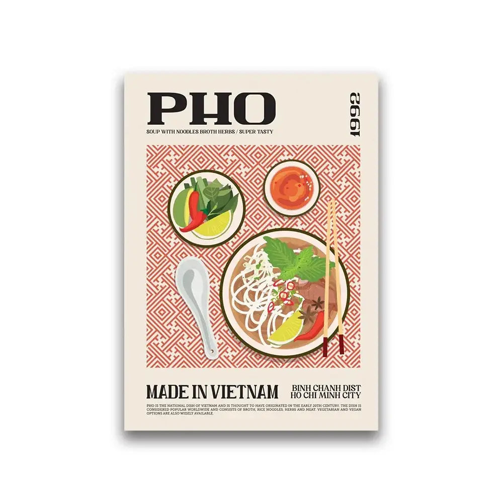 DecorBites™ World Cuisine Canvas Wall Art