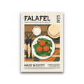 DecorBites™ world cuisine food canvas print featuring golden falafel on lettuce for stylish home decor
