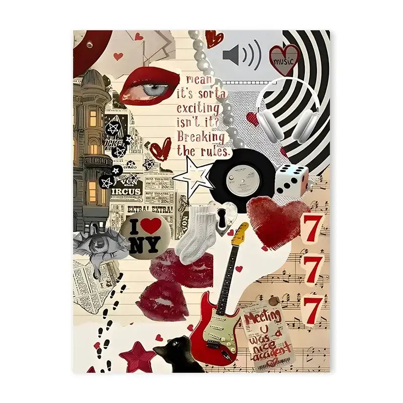 DecorBites™ Y2K Rock Style Canvas Posters for Retro Chic