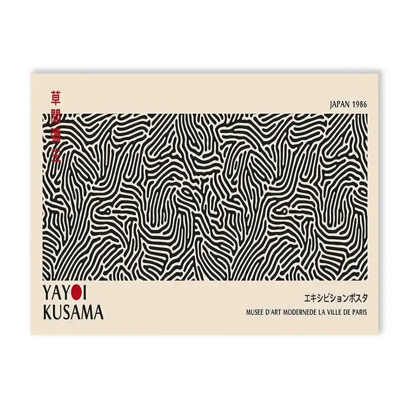 DecorBites™ Yayoi Kusama Flower Art Poster - Large Canvas Print