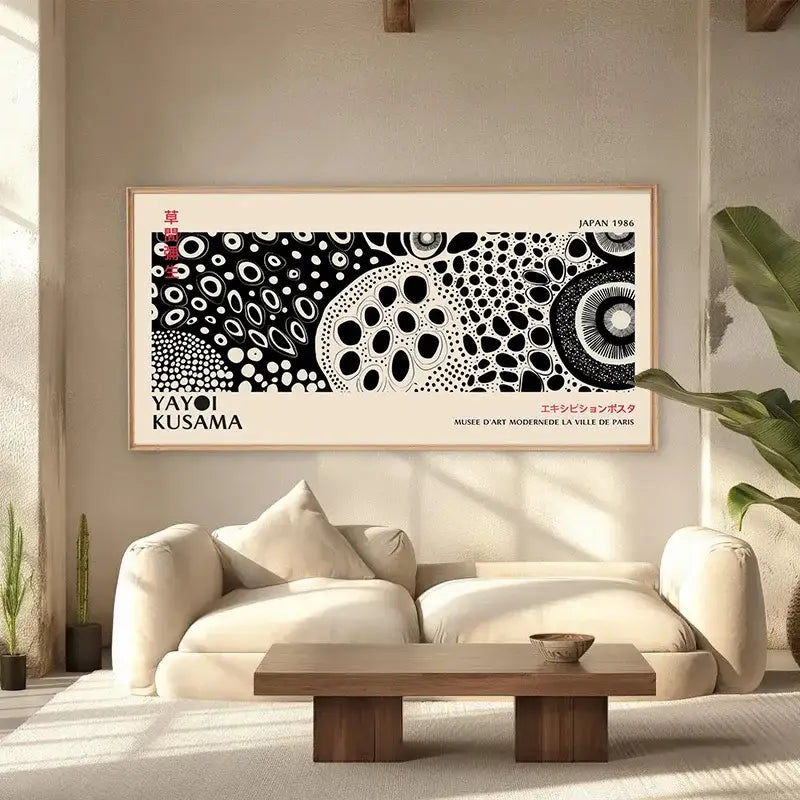 DecorBites™ Yayoi Kusama Flower Art Poster - Large Canvas Print