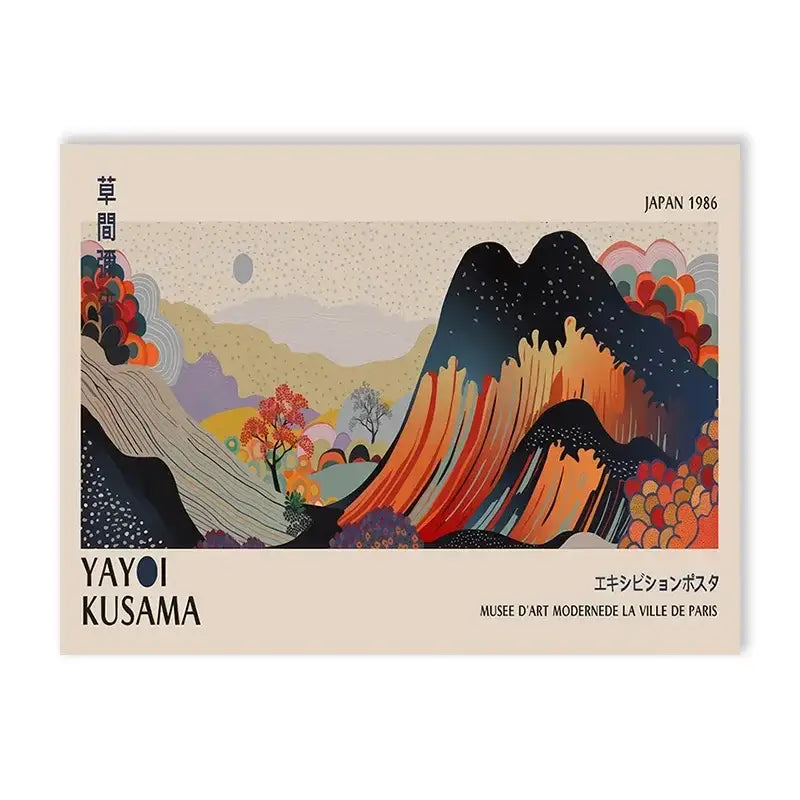 DecorBites™ Yayoi Kusama Flower Art Poster - Large Canvas Print