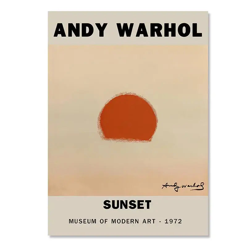 DecorBites™ Yayoi Kusama Inspired Orange Floral Canvas Art
