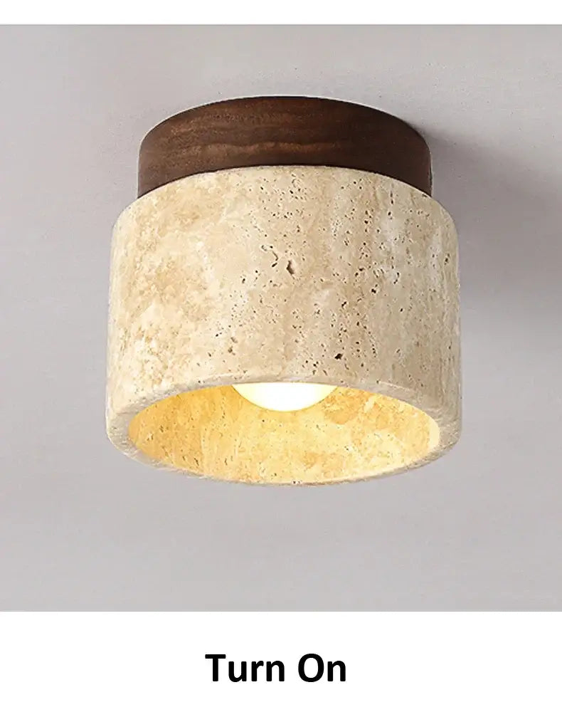 DecorBites™ Yellow Marble Ceiling Light for Home or Commercial Spaces