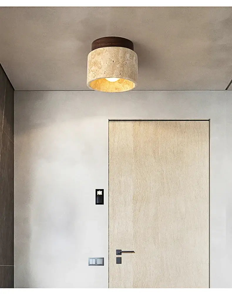 DecorBites™ Yellow Marble Ceiling Light for Home or Commercial Spaces