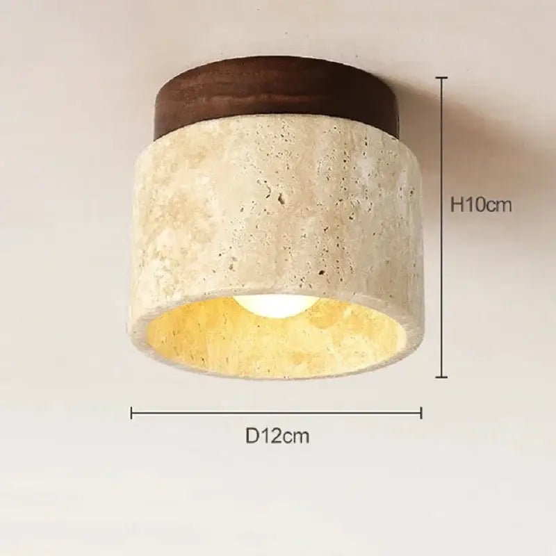 DecorBites™ Yellow Marble Ceiling Light for Home or Commercial Spaces