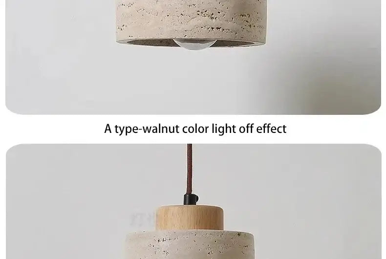 DecorBites™ Yellow Stone LED Pendant Chandelier - Retro Nordic Style