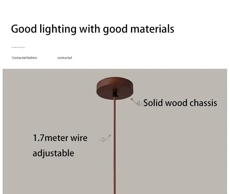 DecorBites™ Yellow Stone LED Pendant Chandelier - Retro Nordic Style