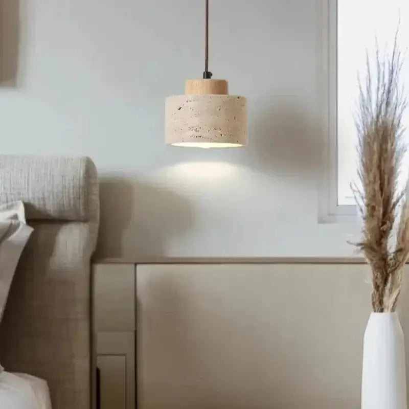 DecorBites™ Yellow Stone LED Pendant Chandelier - Retro Nordic Style