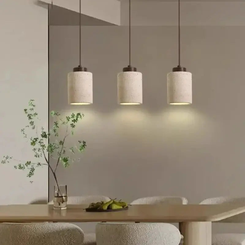 DecorBites™ Yellow Stone LED Pendant Chandelier - Retro Nordic Style