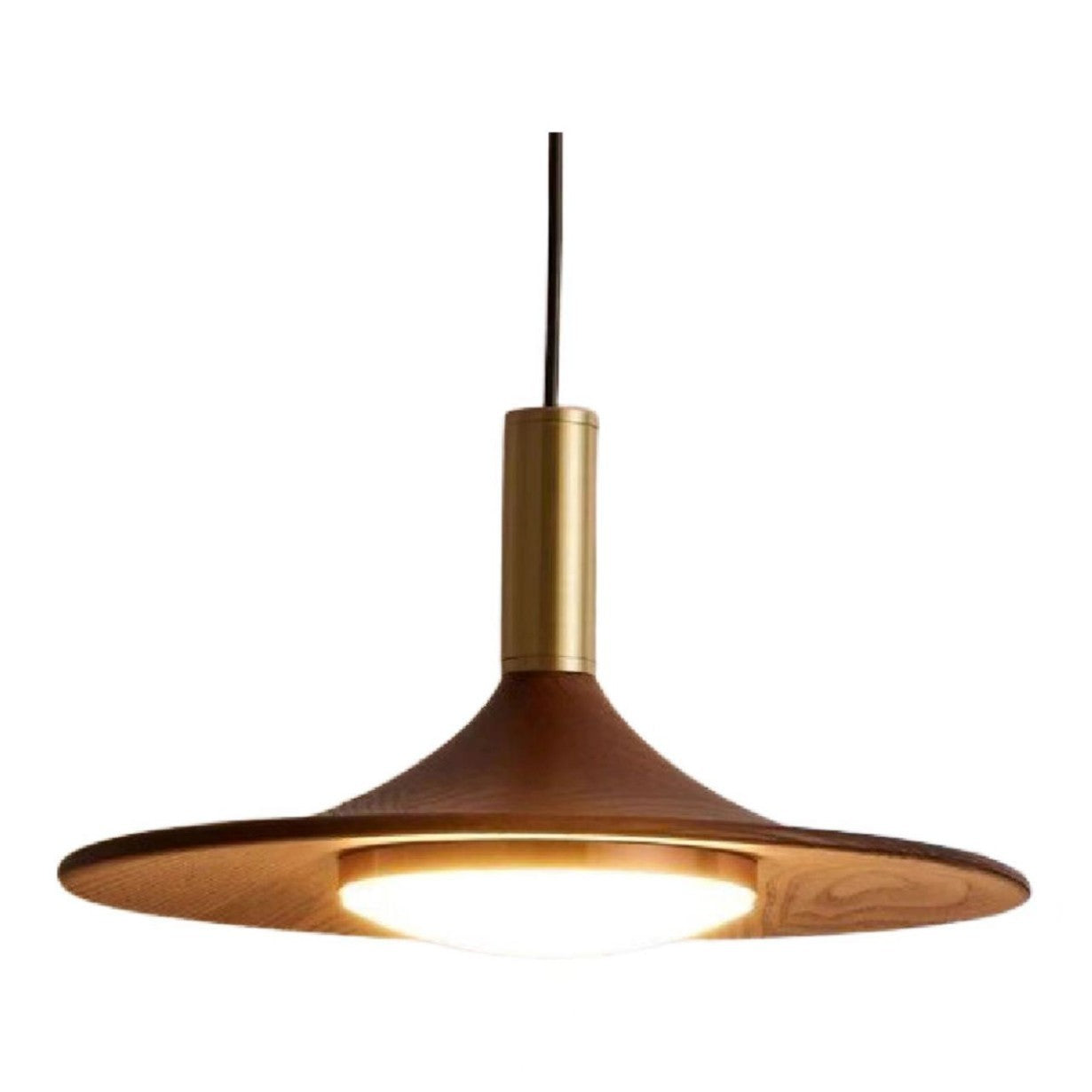 Lustre de salle à manger, simple, noyer, créatif