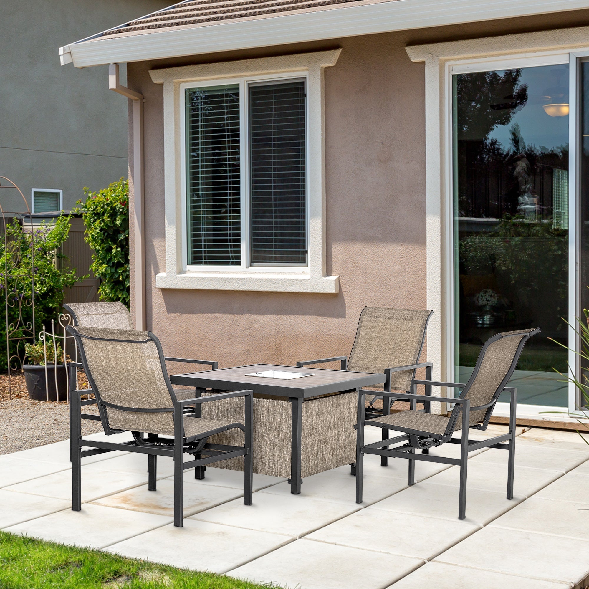 5 Piece Garden Patio Dining Set