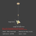 Elegant gold iridescent butterfly stairs bar pendant light bedroom