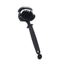 Ergonomic black coffee machine cleaning brush kitchen maintenance tool