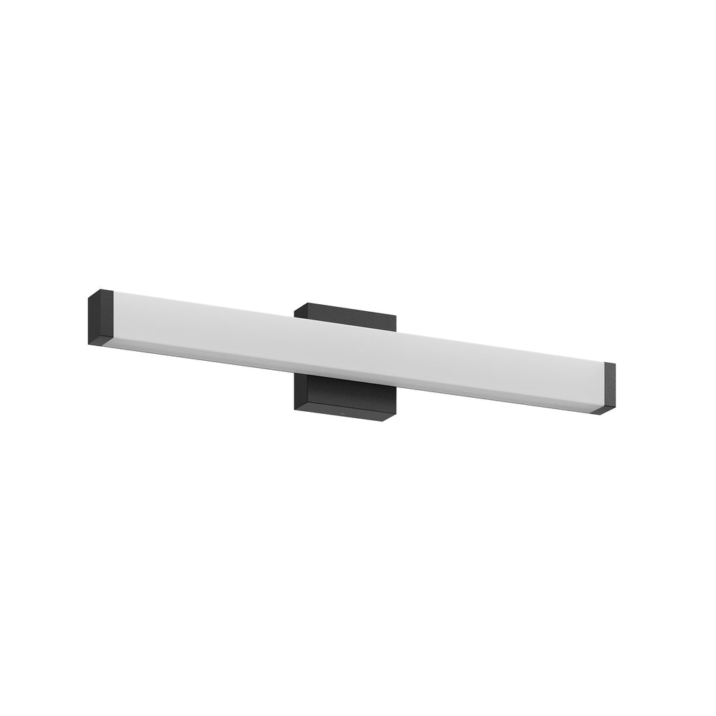 Bathroom Vanity Light Black - 25 Inch Modern Vanity Lights For Bathroom - 14W LED Bath Lights Over Mirror Cool White Light 6000K