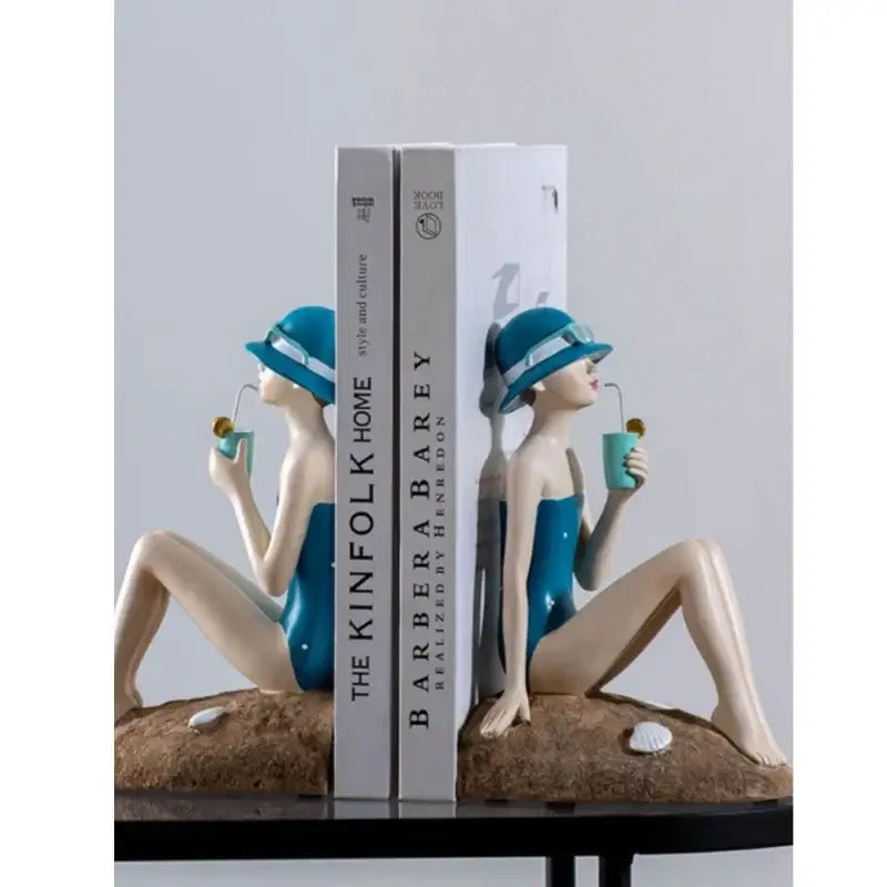 Floral crown woman resin figure sculpture living room decor