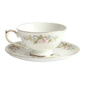 Floral white bone china tea set dining room tableware