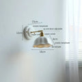 Fluted cream ceramic wall lamp with brass accents – bathroom light