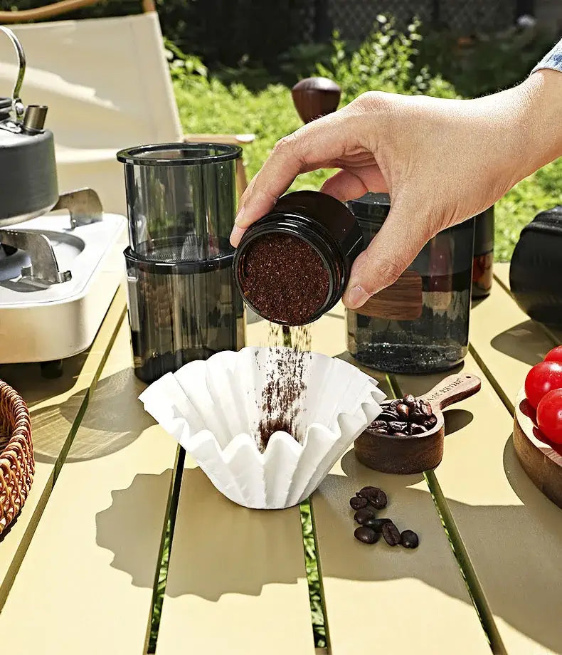 Fluted white disposable paper coffee filters kitchen basket style