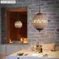 French country globe brass crystal pendant – dining room chandelier