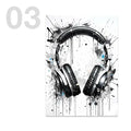 Game Controller Wall Art Black White