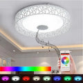 Geometric red lattice bluetooth speaker ceiling light bedroom lamp