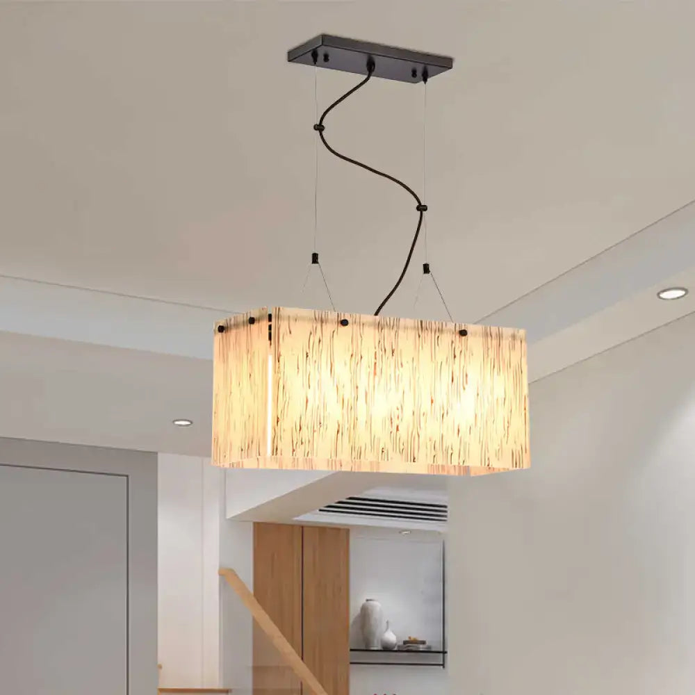 Glass Island Pendant Light Modern 4 Heads