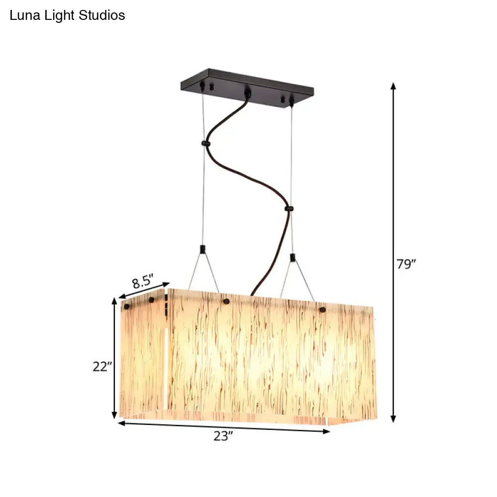 Glass Island Pendant Light Modern 4 Heads