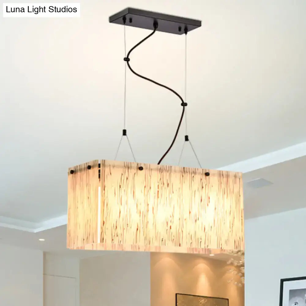 Glass Island Pendant Light Modern 4 Heads
