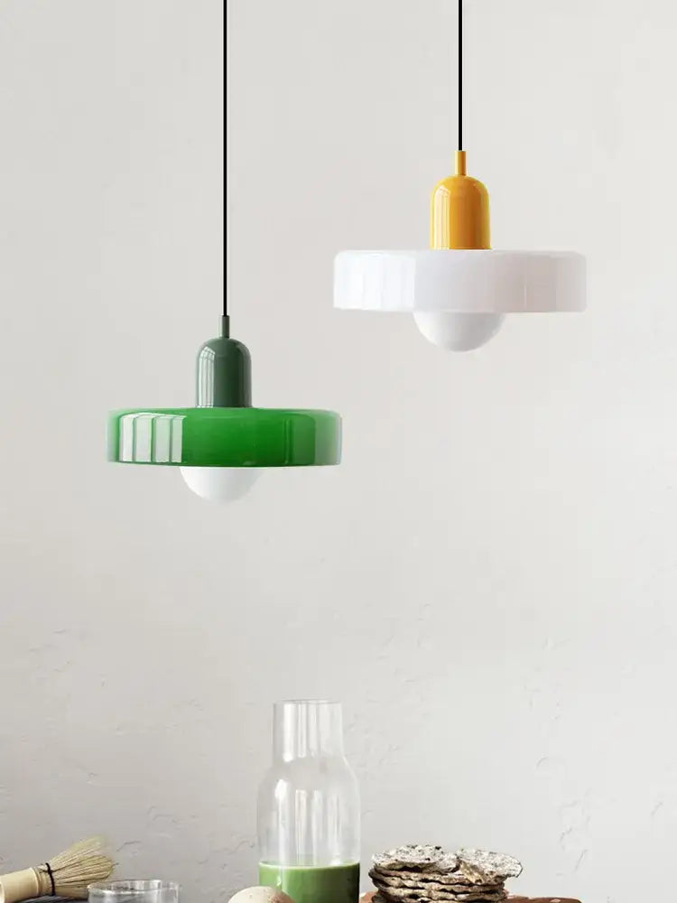 Glass Pendant Lighting Bauhaus Style